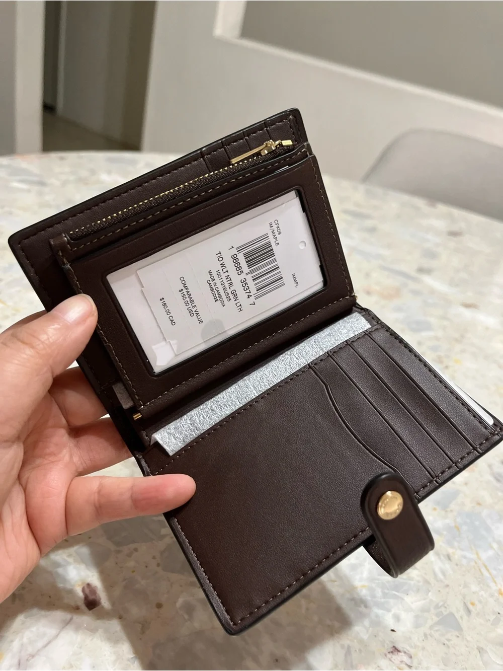 Coach 2-In-1 Wallet Maple NWT